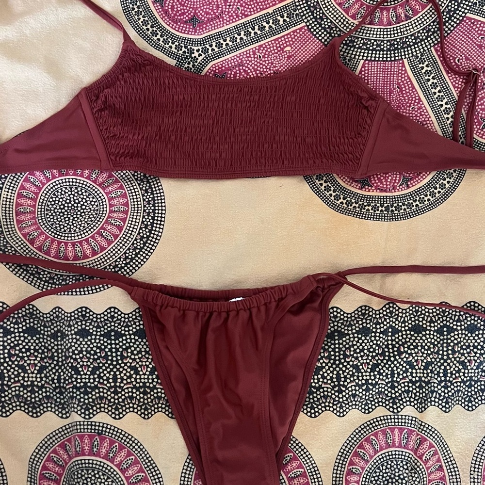 Women’s Rustic Orange Swimsuit Set